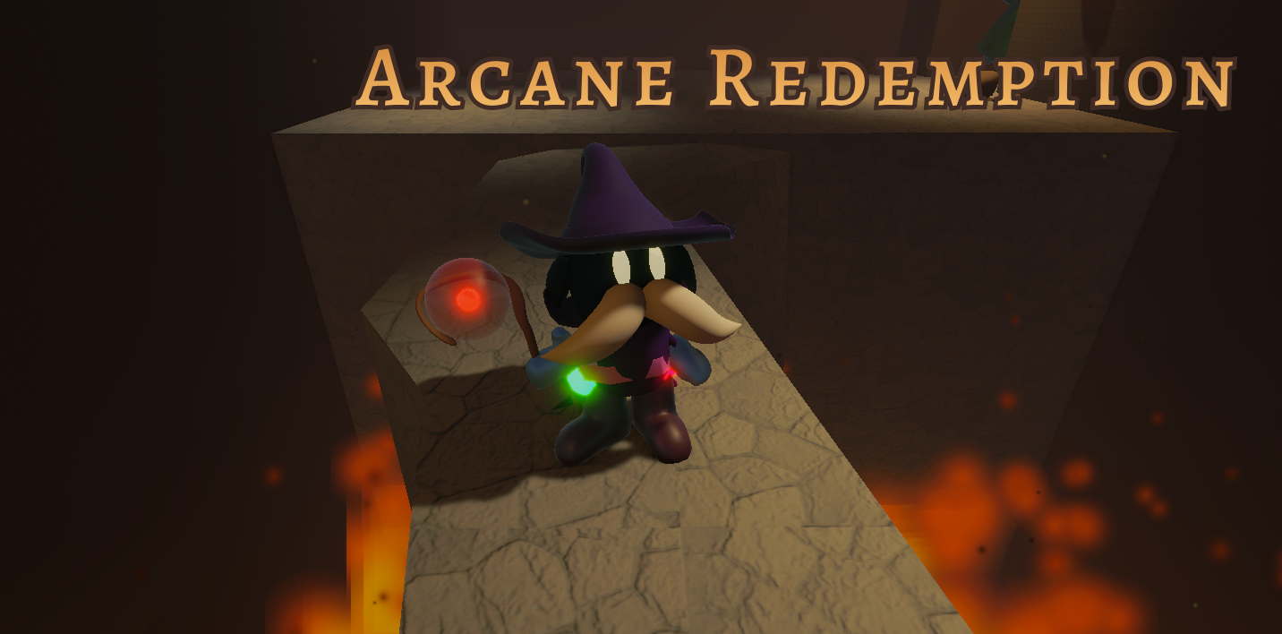 Wizard looking up holding a sword