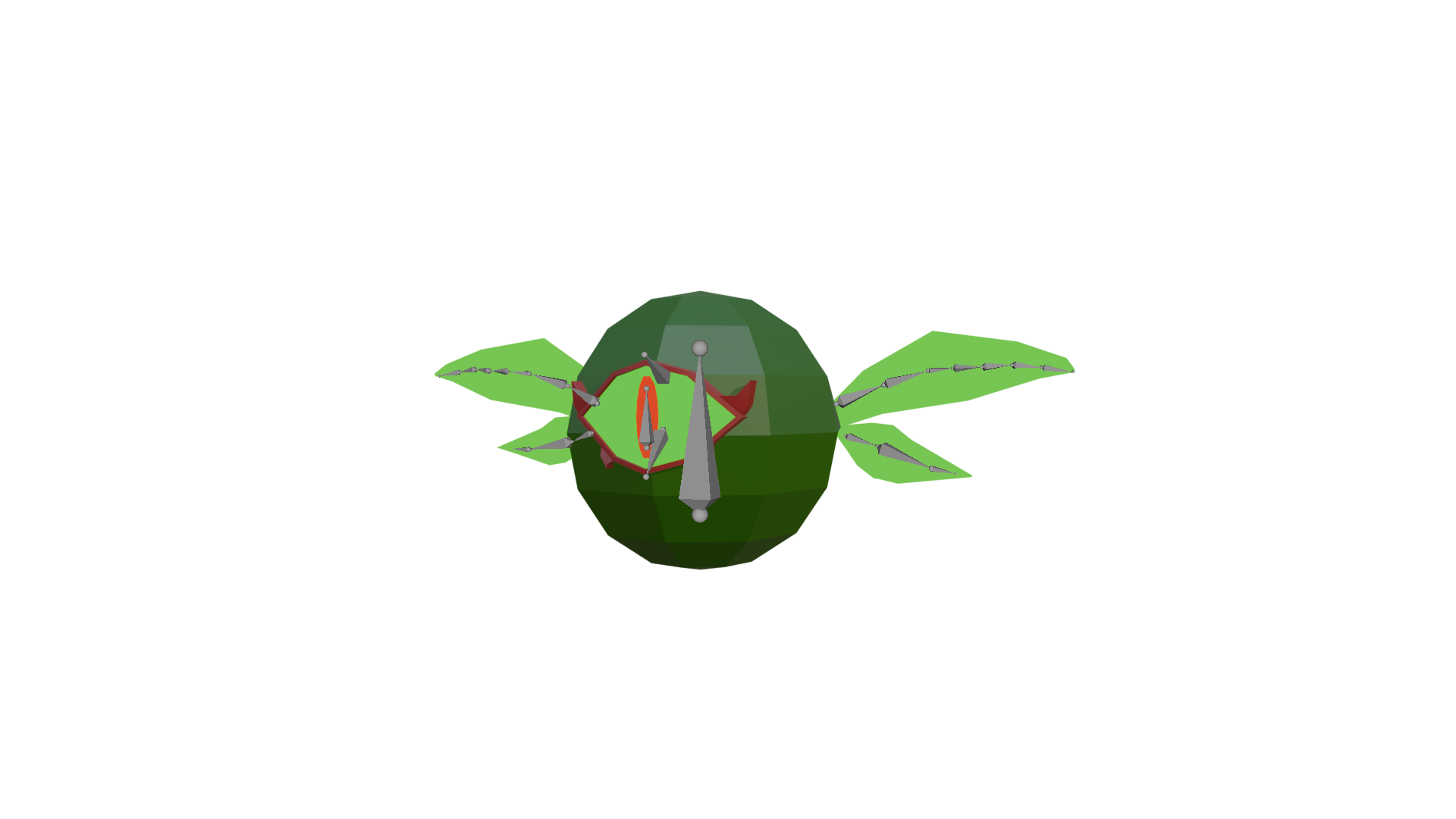 Armature of the flying plant enemy