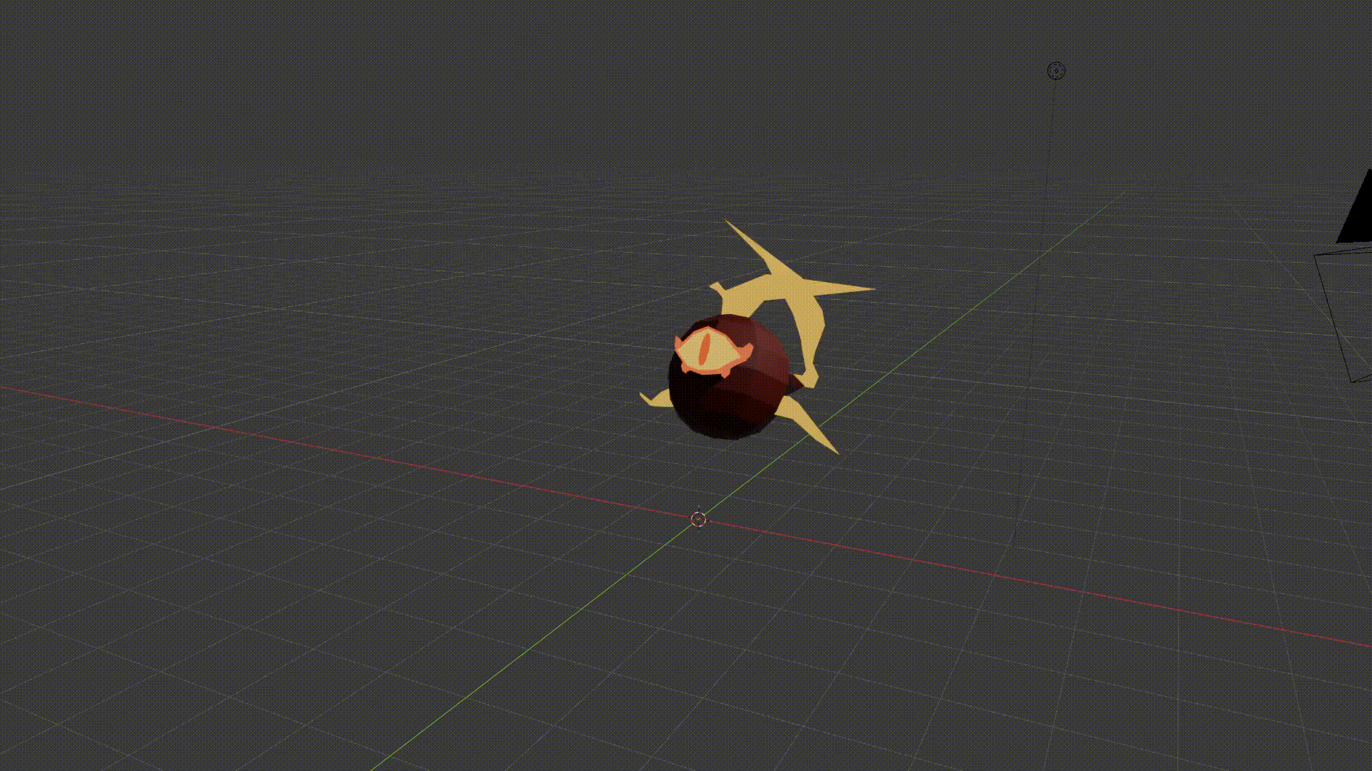 Flying fire enemy animations