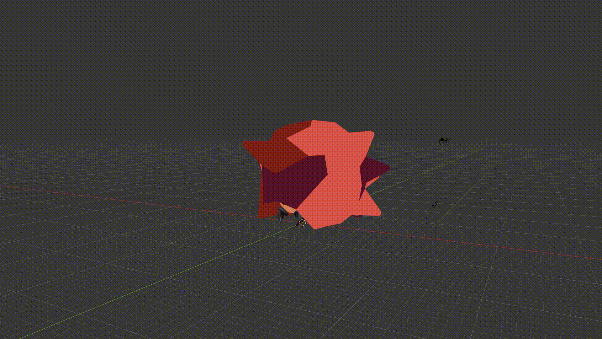 Volcano boss animations