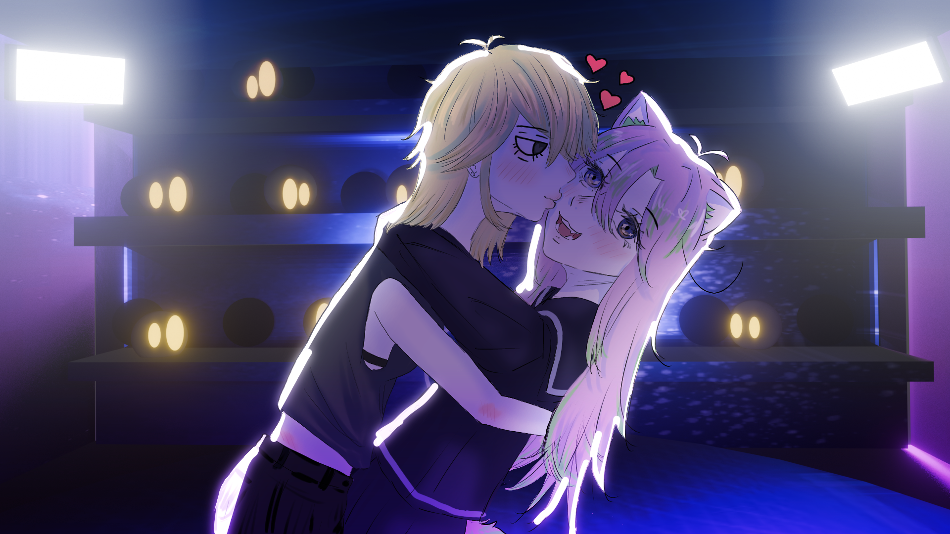 CG artwork for the human ending