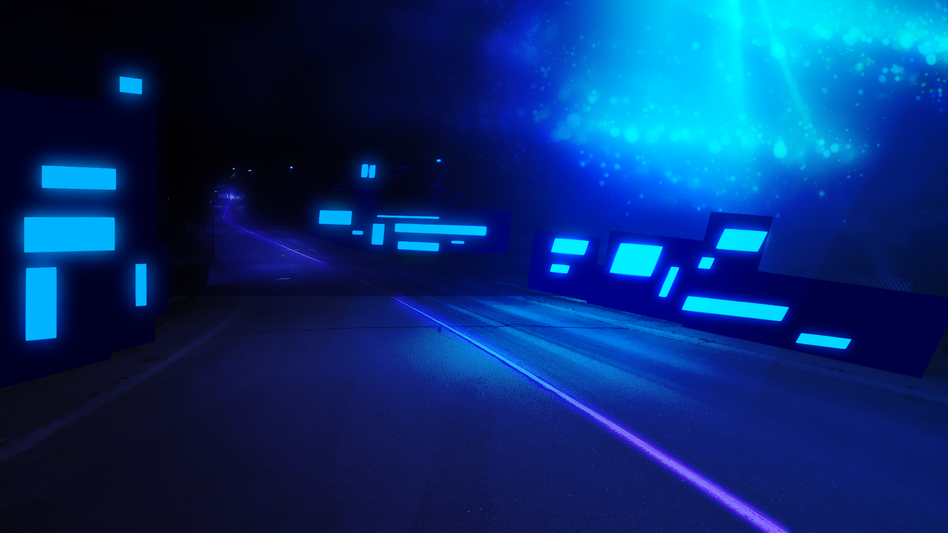 Background artwork of the alien world