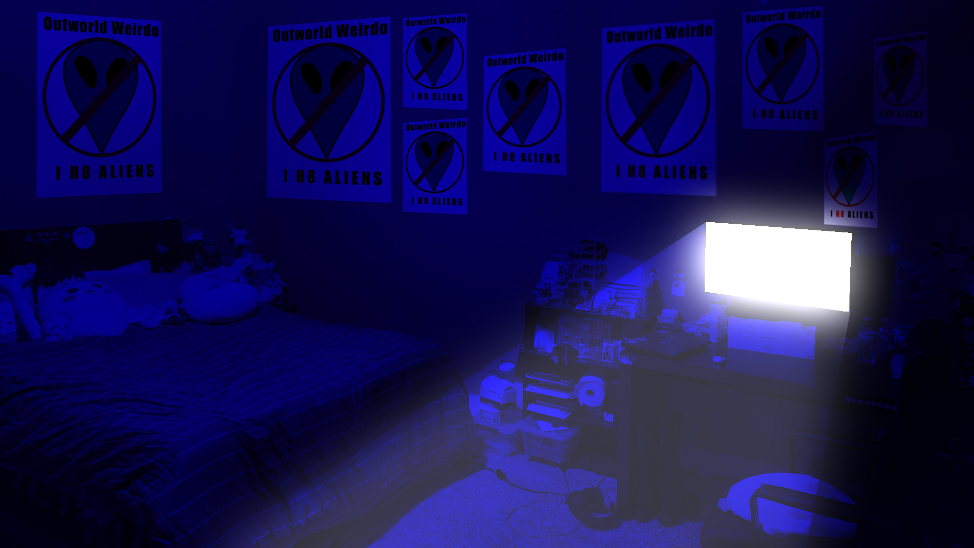 Background artwork of the bedroom