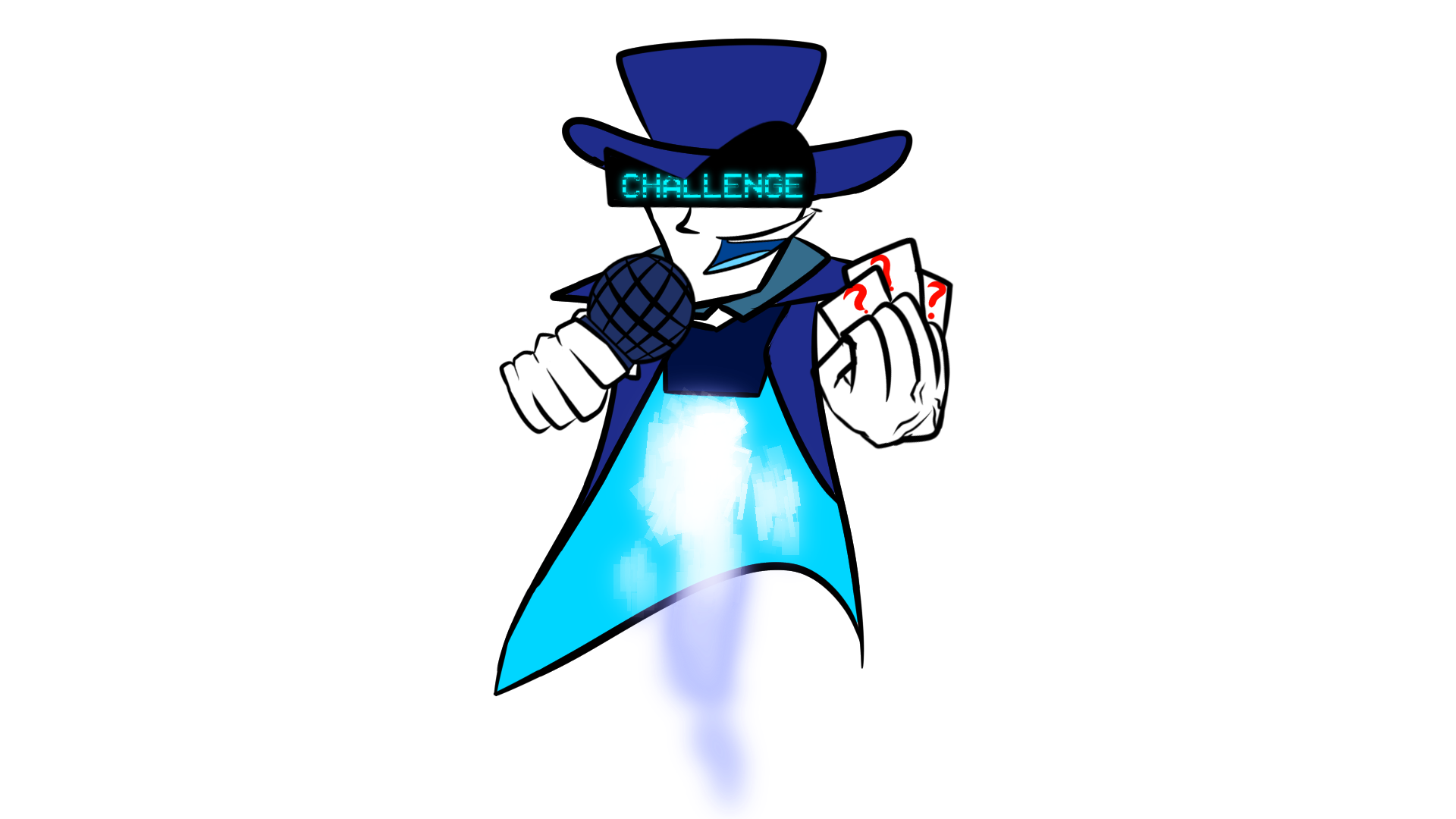 happy host accepting a challenge
