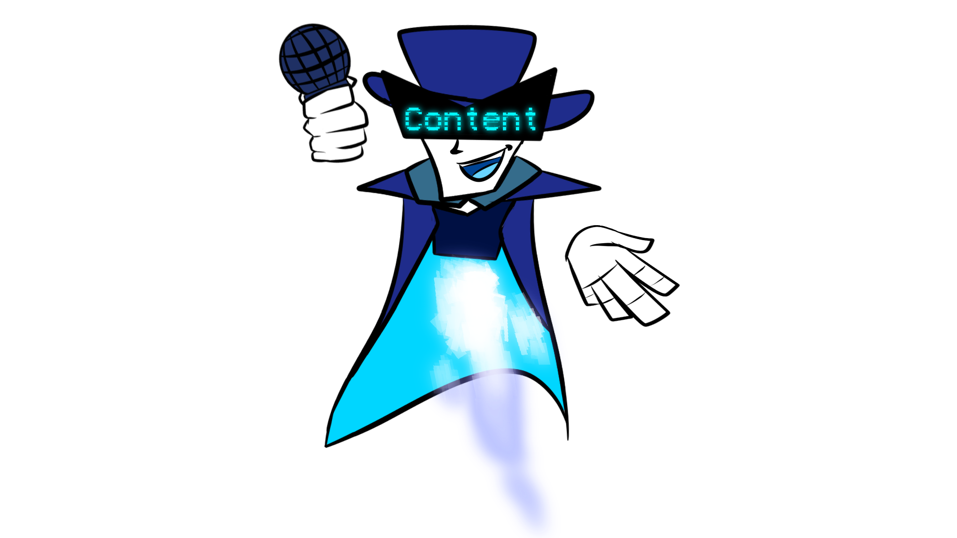 host idle alternate happy pose