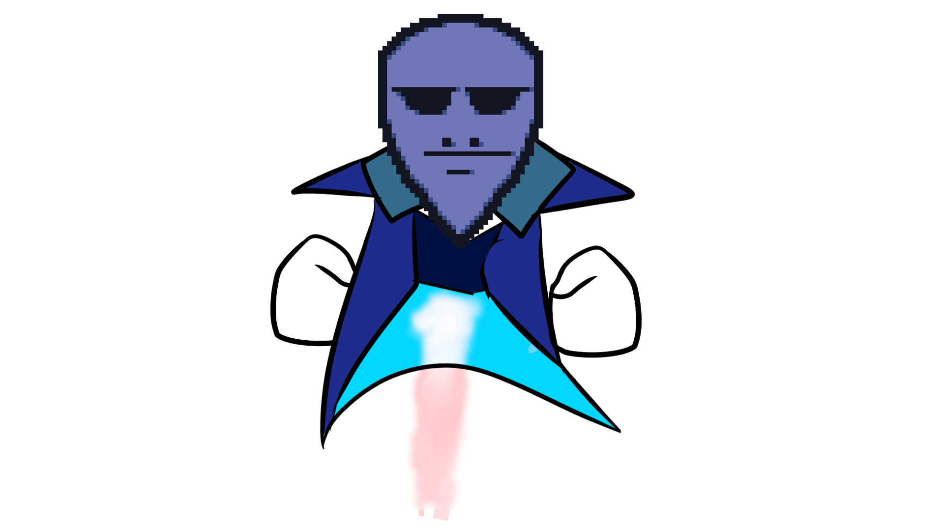 host unmasked and unamused